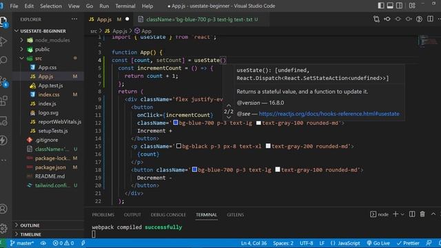 React - Use State tutorial for beginner | ReactJS tutorial 2023 смотреть онлайн