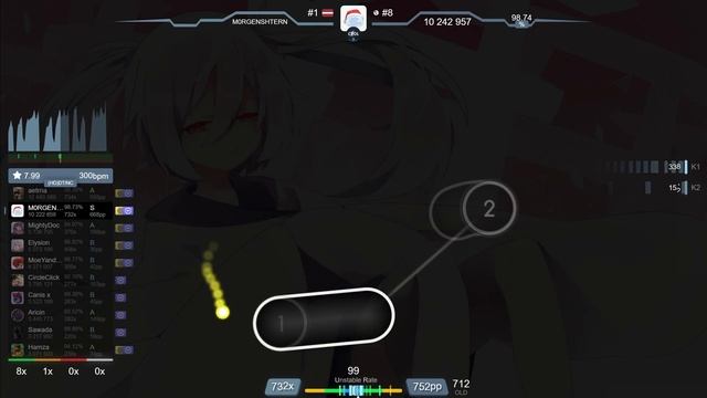 [9.01⭐] M0RGENSHTERN | Yuikonnu - Kakushigoto [Asaiga's Extra] 1st +HDDT FC 97.79% {#1 934pp} - Osu