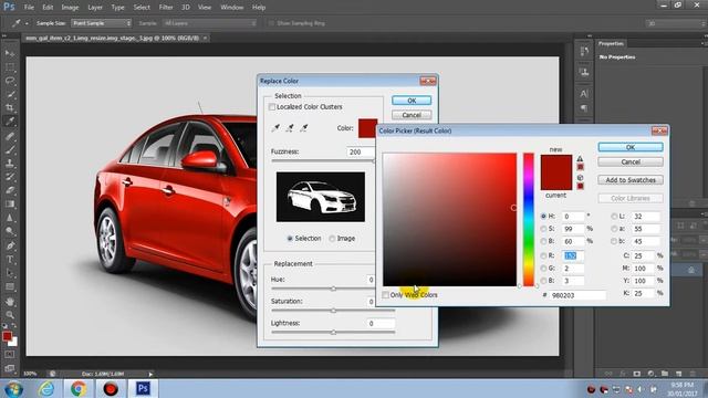 How To Replace The Color Of An Object In 50 Sec - Photoshop CS6 Tutorial