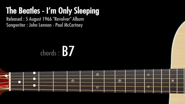 I'm Only Sleeping - The Beatles / Guitar Chords смотреть онлайн