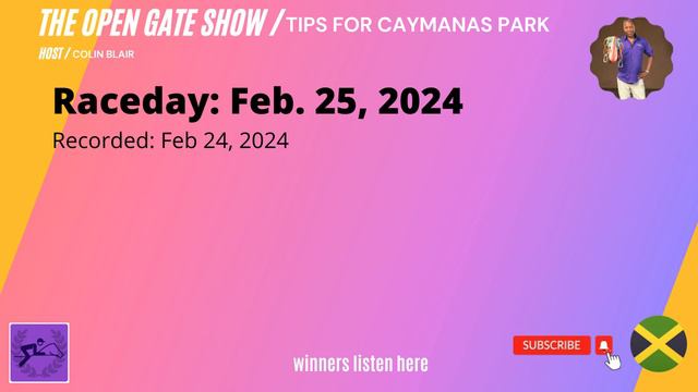 Tips For Caymanas Park Horse Racing, Jamaica - Raceday Saturday, Feb. 25, 2024