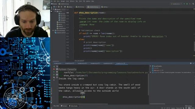 Learning Live Stream - programming a text adventure in Python Part 2 смотреть онлайн
