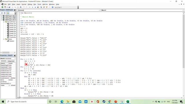 Excel VBA Part 5: Solve IVPs by Runge-Kutta methods смотреть онлайн