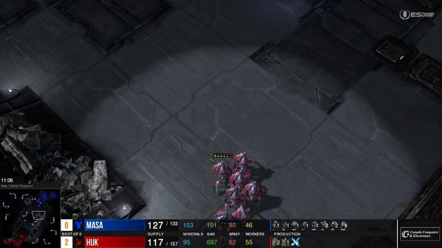 LAN WAR X - StarCraft II - MaSa v. HuK [3] смотреть онлайн