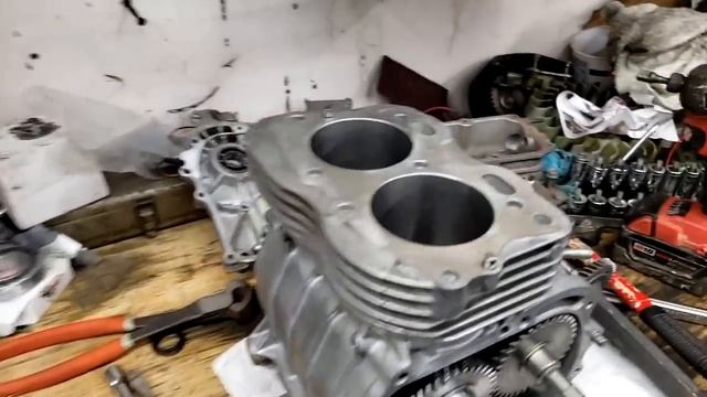 Делаю черную гольф-карт. Кап ремонт двигателя. смотреть онлайн