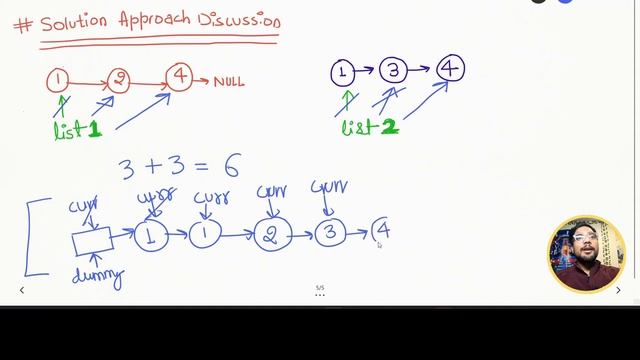 Merge Two Sorted List Problem | Two Pointers Pattern | FAANG Interview | Hindi смотреть онлайн