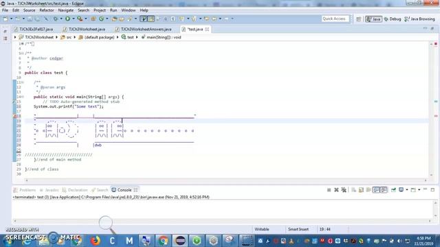 Making Ascii Art in Java смотреть онлайн
