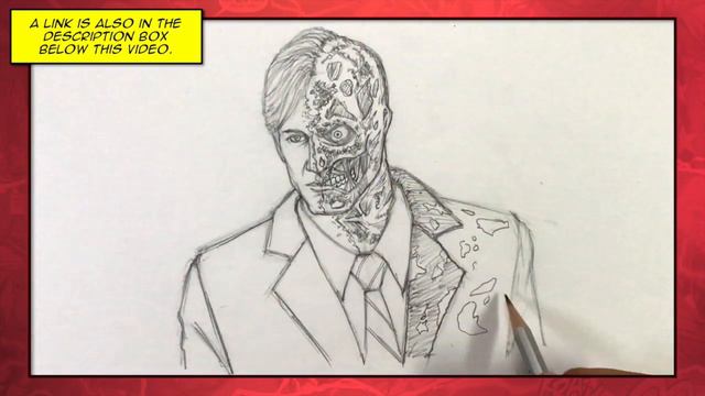 [PREVIEW] How To Draw TWO-FACE (The Dark Knight) | Tutorial Time Lapse