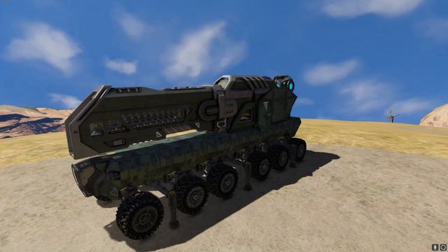 Space Engineers - Big Railgun on a small rover смотреть онлайн