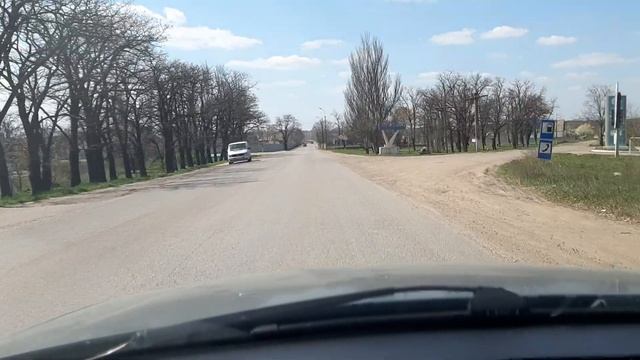 Въезд в Казанку. Трасса Николаев-Кривой Рог. Н11. смотреть онлайн