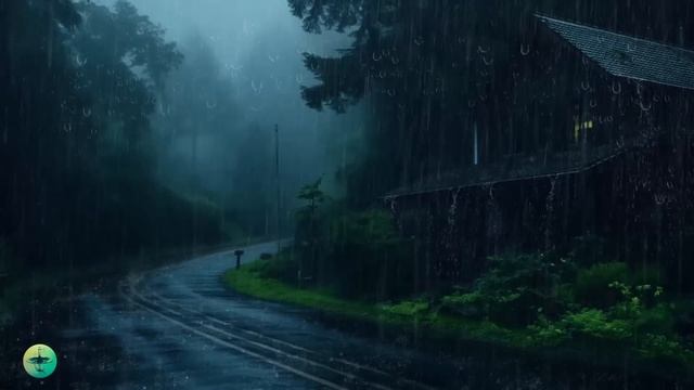 Barulho De Chuva Persistente E Trovão HD Para Relaxamento, Durma Bem - Chuva Para ALIVIAR A INSÔNIA