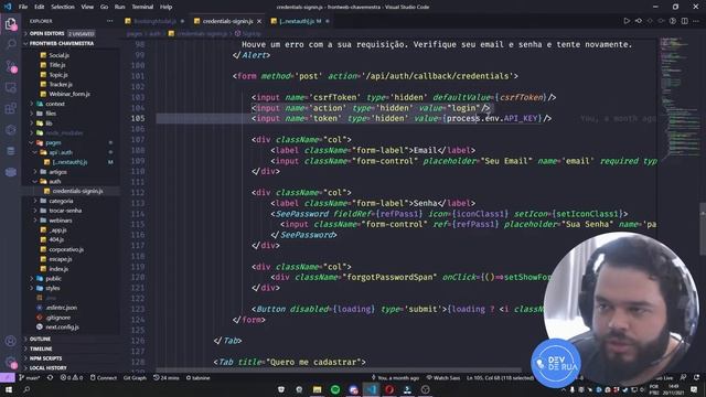 Como fazer Login em Next.JS смотреть онлайн