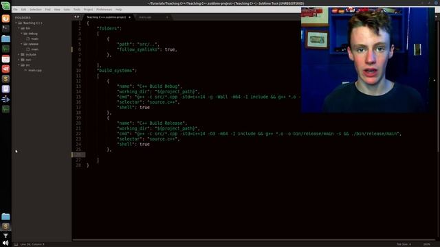 Simple C++ for Beginners - 3 - Optimizing Sublime Text 3 for C++ Code смотреть онлайн