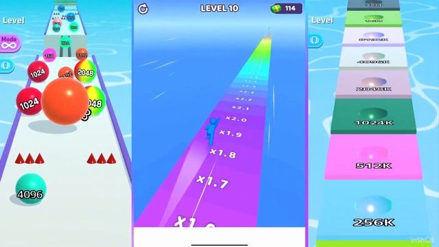 Ball Run 2048 Merge Number vs Ball Run Infinity vs Layer Man Run смотреть онлайн