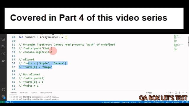 Part 5 - TypeScript - Strict Typing - Type Annotation (Explicit Typing) смотреть онлайн