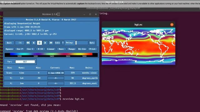 Using NCVIEW to plot netcdf files смотреть онлайн