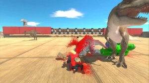 Who Can Beat 7 EVOLUTION Of T REX - Animal Revolt Battle Simulator