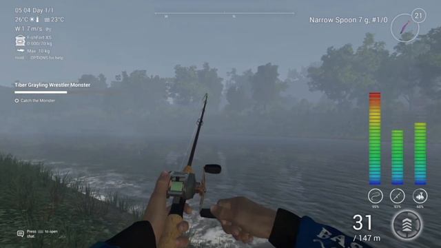 Fishing Planet - Fish Monster Hunt, GRAYLING WRESTLER, Tiber River, Italy