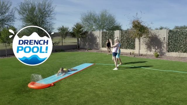 Водная горка с одной дорожкой H2OGO! Single Water Slide 4,88 м смотреть онлайн