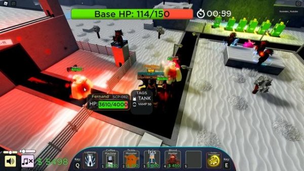 Solo Blood Hunter SCP Tower Defense