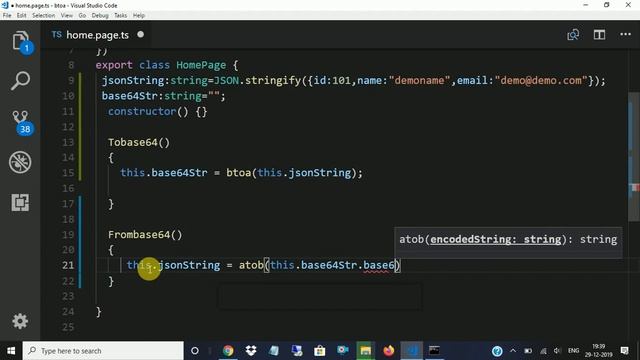 base64 to json and json to base64 in ionic 4 app. смотреть онлайн