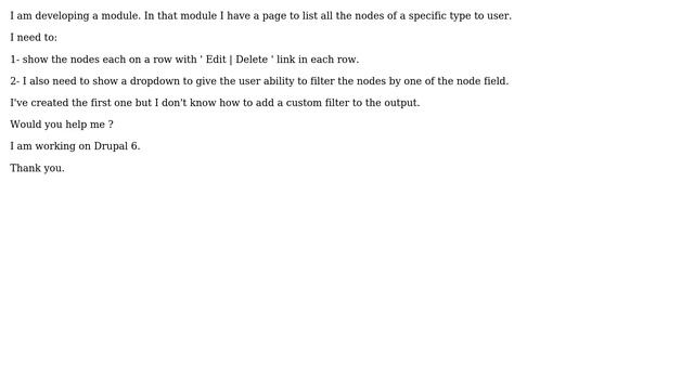 Drupal: How to add filter on node list in a custom module? смотреть онлайн