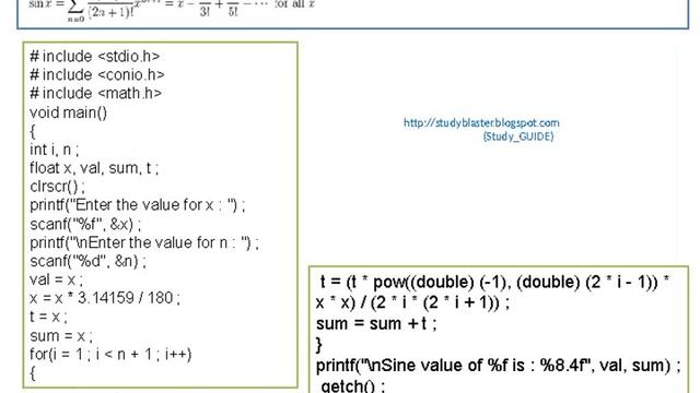 C-PROG (Quadratic, trapezoidal, series, pascal, pyramid, AP, GP, nPr,nCr,Conversion) смотреть онлайн