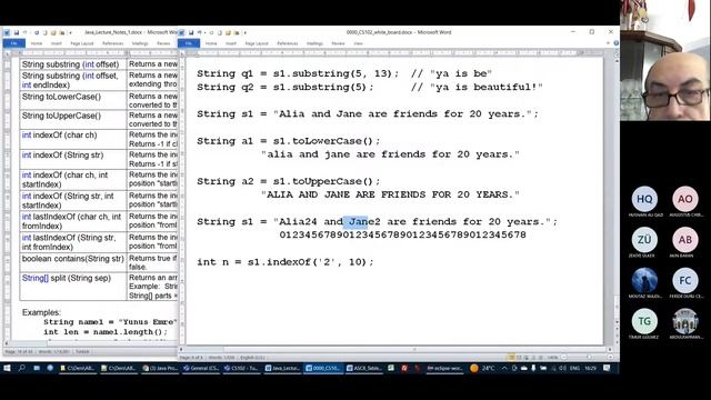 Java (08): Strings - 2 (CS102 2022-11-01) смотреть онлайн