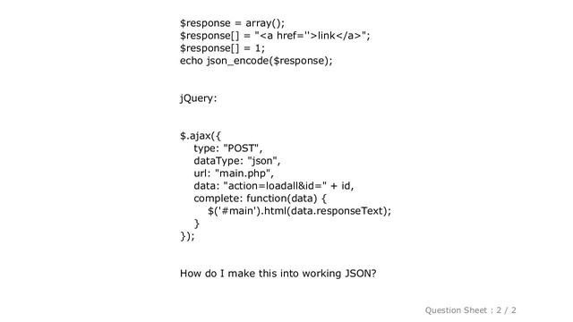 jQuery : jQuery ajax request with json response, how to? смотреть онлайн