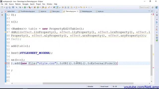 JavaFX BONUS - CSS - Anwendungsfarbe mit -fx-base смотреть онлайн