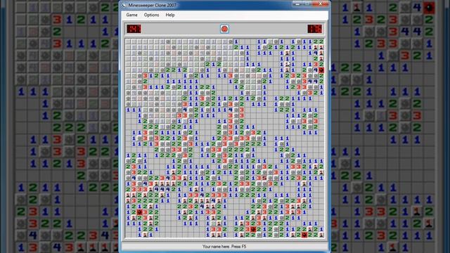 MineSweeper Clone 2007 solving an 200 mine with xray most powerful / minesweeper bombe pre-vazute смотреть онлайн