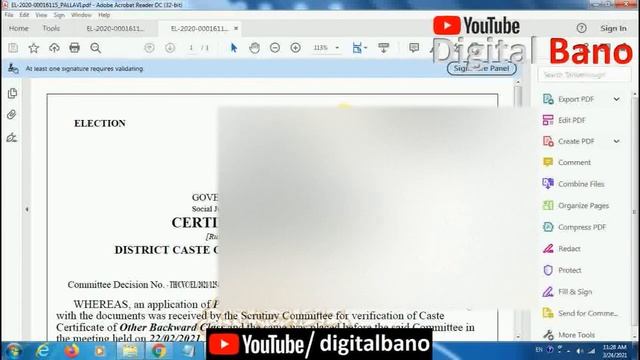 How To Check Caste Validity Status | Download Caste Validity Certificate смотреть онлайн