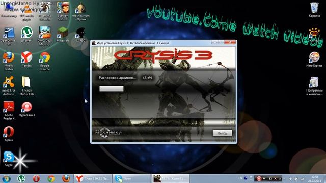 установка игры Crysis 3 смотреть онлайн
