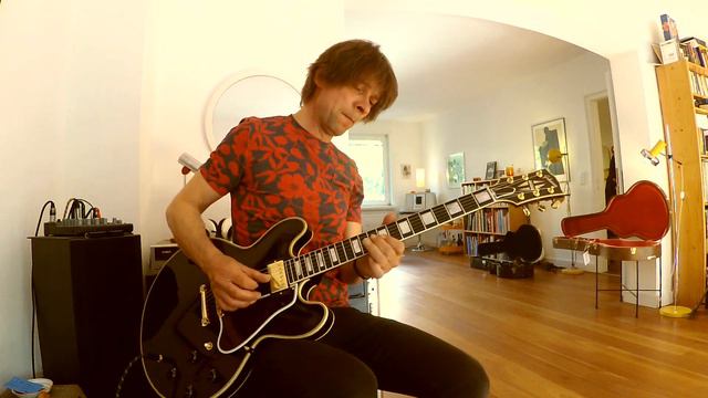 2022 Gibson Nashville Custom Shop Murphy Lab 1959 ES-355 Reissue, ultra light aged, black смотреть онлайн