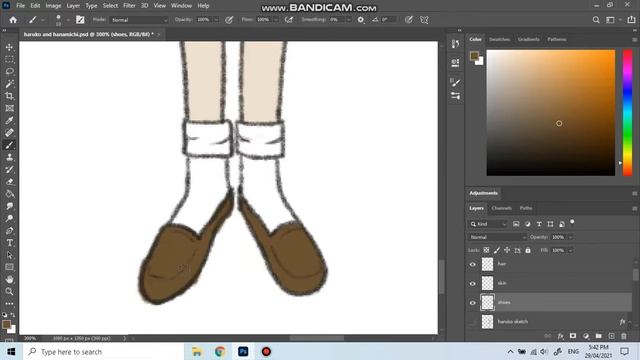Hanamichi Sakuragi & Haruko Akagi from Slam Dunk | Anime Digital Art Photoshop Timelapse смотреть онлайн