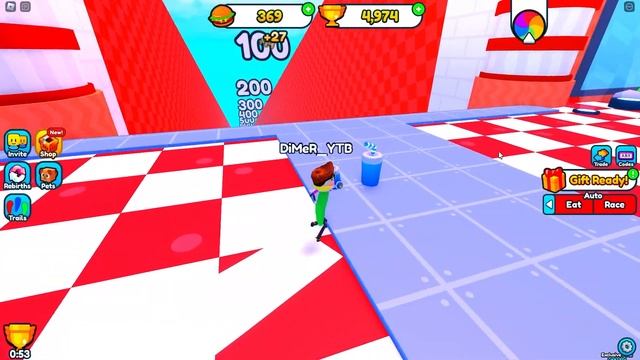 ? *ЖИРНЫЙ КАЧОК* СКАТИЛСЯ НА САМОЕ ДНО В НОВОМ FAT RACE В РОБЛОКС! ROBLOX смотреть онлайн