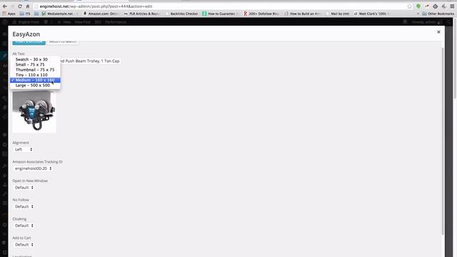 How to insert an image link using the EasyAzon Wordpress Plugin смотреть онлайн