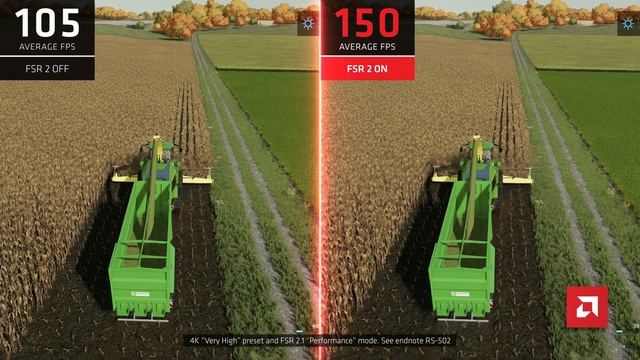 Farming Simulator 22 | 4K AMD FSR 2.1 Comparison смотреть онлайн