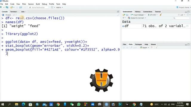 How to plot Boxplot and Error bar Charts in R Studio|| ggplot in R || Error Bar Charts using R смотреть онлайн