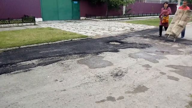 Ямочный ремонт а городе Тараз. Казахстан смотреть онлайн