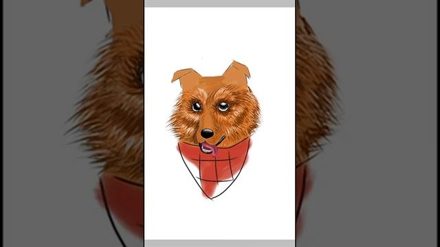 Рисую собаку в ibisPaint X смотреть онлайн