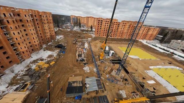 Монтаж башенного крана Linden Comansa 11LC150 смотреть онлайн