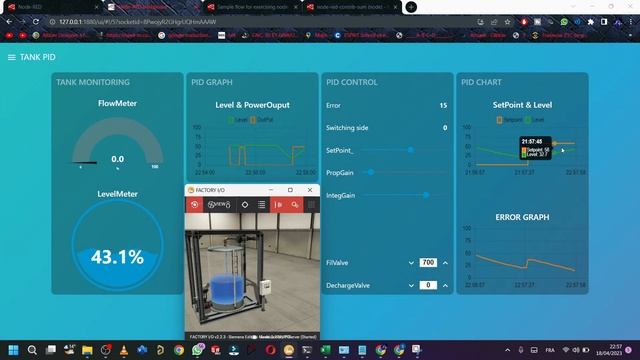 Factory IO, Node-Red Dashboard &Modbus TCP/IP Protocol for Tank Level Control смотреть онлайн
