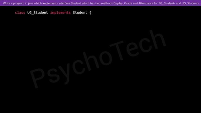 Write a java program to implement interface Student and has two methods Display Grade and Attendanc смотреть онлайн