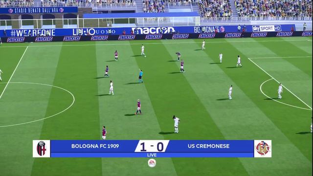 eFootball PES2021 Virtuared V5: Bologna - Cremonese SERIE A TIM. Fine Campionato: Europa League. смотреть онлайн