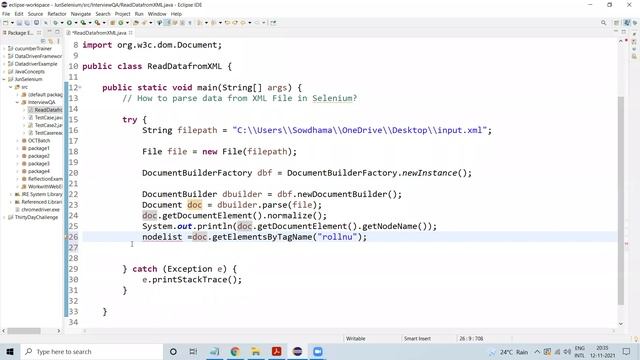 How to Parse data from XML File in Selenium Java? смотреть онлайн