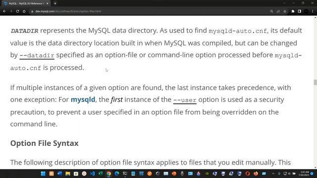 Using Option Files: Specifying Program Options - MySQL. смотреть онлайн