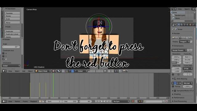 How to make a Roblox Animation with blender смотреть онлайн