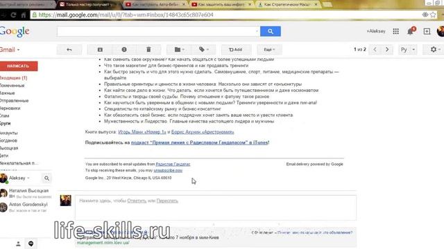 Как эффективно работать с электронной почтой. Техника Inbox Zero. смотреть онлайн