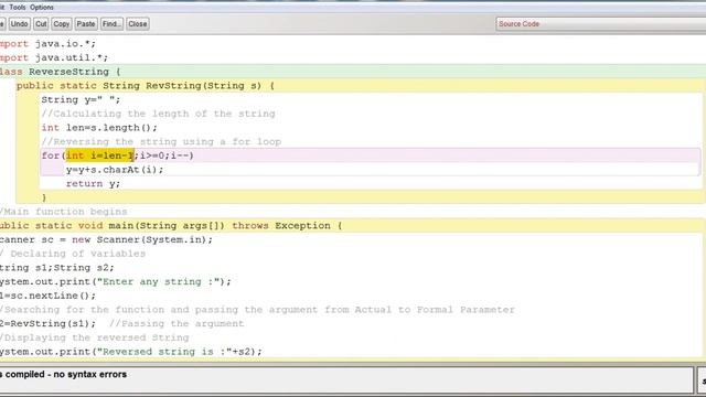 REVERSE STRING USING RETURN TYPE FUNCTION||JAVA CLASS by ASHISH смотреть онлайн